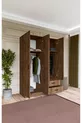 Armoire Yaman Çam à 4 portes et 2 tiroirs - Garde-robe