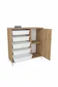 Armoire à 5 paniers Armoire polyvalente Armoire à jouets Kayra Pin