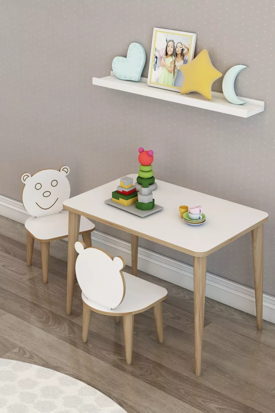 Table d'activité de jeu pour enfants Wini avec chaise