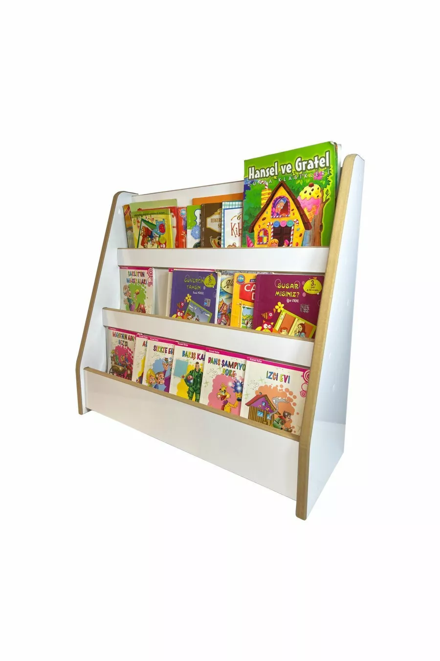 Bibliothèque à 3 étagères Melis - Chambre de bébé et d'enfant Bibliothèque Montessori à 3 étagères Melis