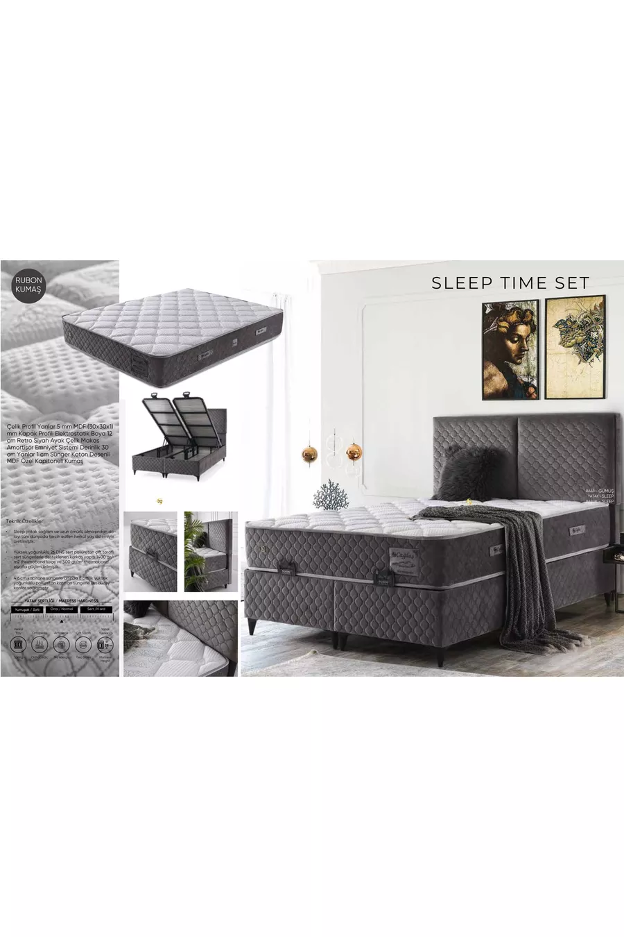 Ensemble Lit et Sommier Sleep Time