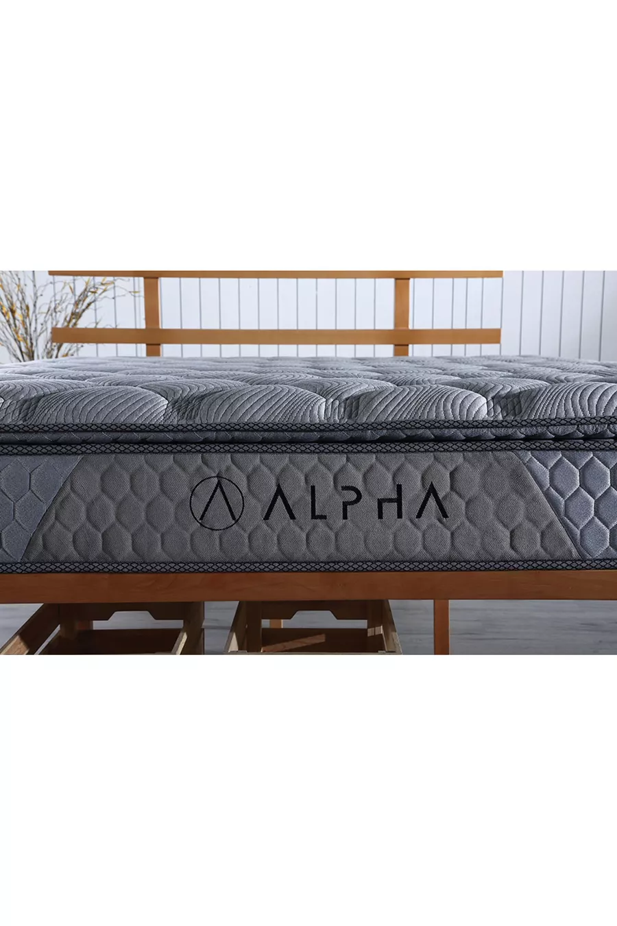 Matelas Alpha Super Luxe Orthopédique avec Coussin et Matelas Confort à Ressorts Ensachés