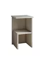 Table de chevet et table d'appoint moderne Roisin en travertin