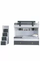 Lits superposés, Lit superposé Metris avec lits gigognes 2 matelas confort