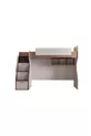 Lits superposés avec bureau et armoire Milano, moderne + 1 matelas Comfort