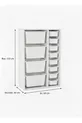 Armoire à Jouets Polyvalente avec Tiroirs et Unité de Rangement – Organisateur de Chambre d’Enfant avec Étiquette Cadeau