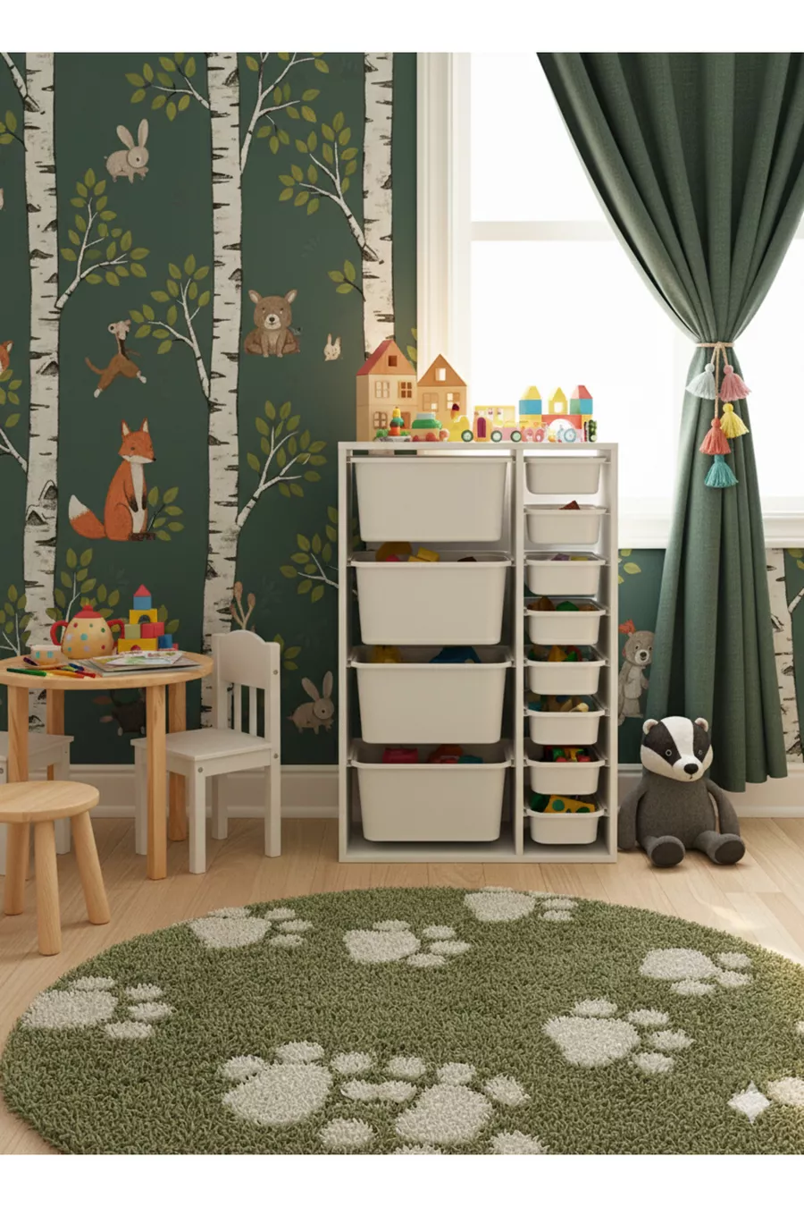 Armoire à Jouets Polyvalente avec Tiroirs et Unité de Rangement – Organisateur de Chambre d’Enfant avec Étiquette Cadeau