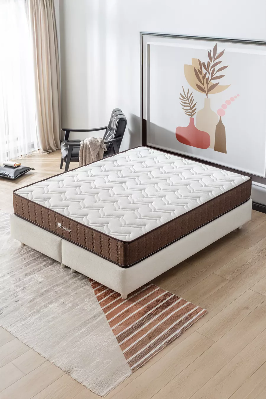 | Matelas Naturel Pro à Ressorts | Expérience de Sommeil Ininterrompue avec Confort et Soutien Orthopédique Supplémentaires |