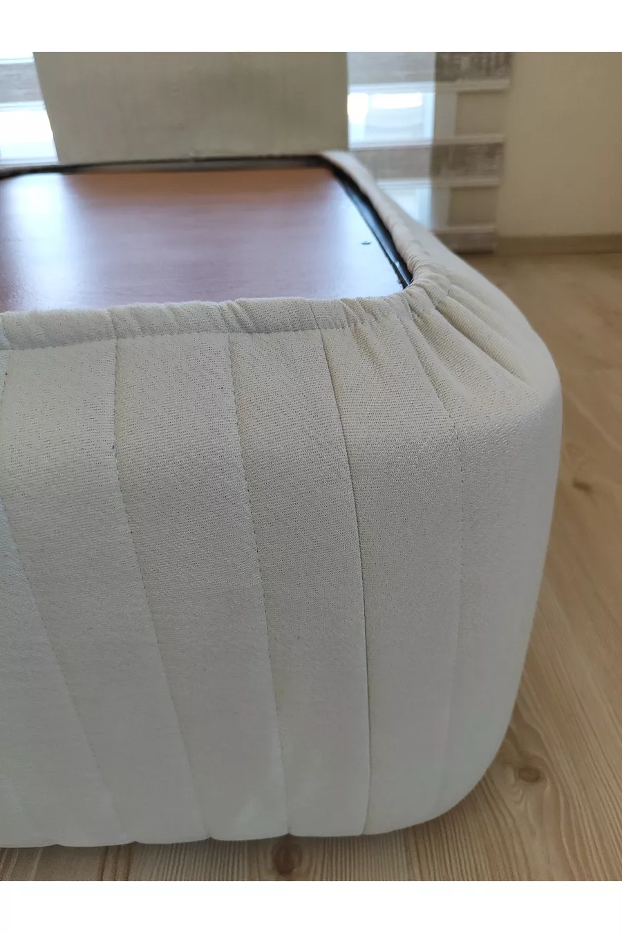 Ensemble Housse de côtés et de tête de lit pour sommier double design Sonne