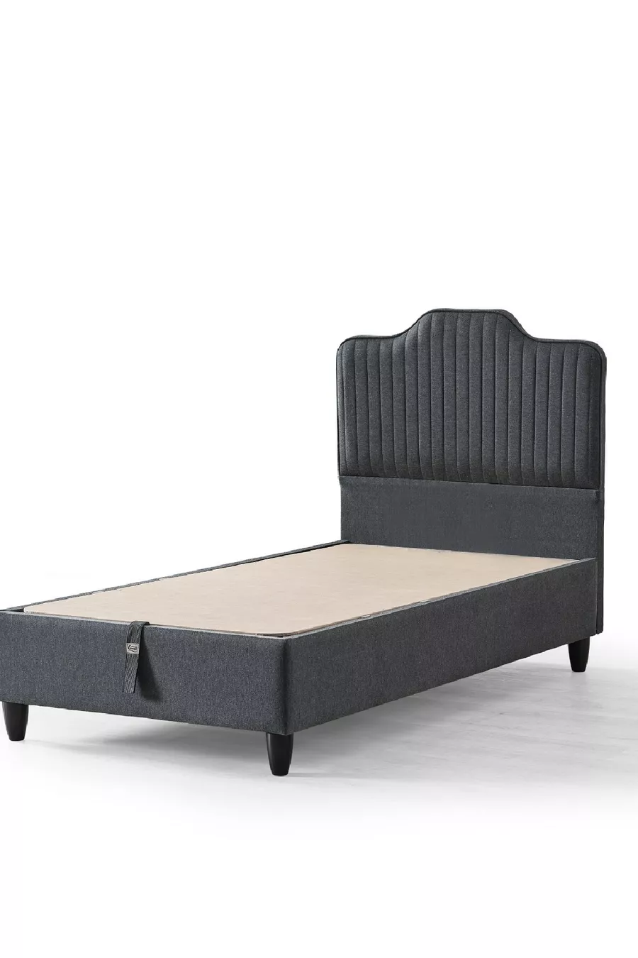 Lit antibactérien entièrement orthopédique modèle Menekşe pour une personne, ensemble 3 pièces comprenant matelas, sommier et tête de lit