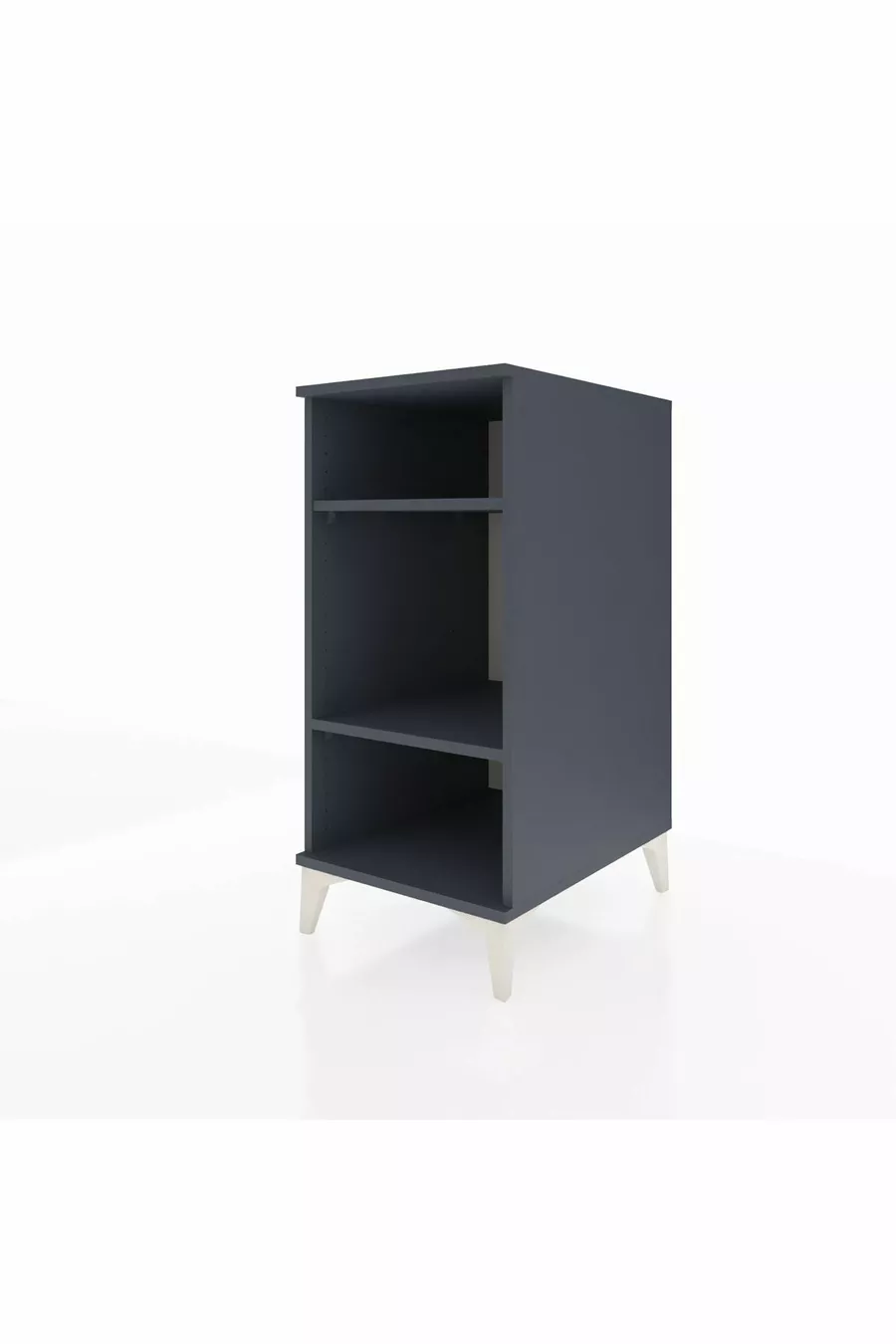 Chevet Kronos à 2 étagères Anthracite-Anthracite