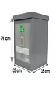 Poubelle de recyclage - Bac zéro déchet gris (MÉTAL)