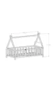 Lit Joy Montessori avec porte blanche *
