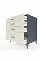 Commode Kronos 4 tiroirs Anthracite-Pierre de lune