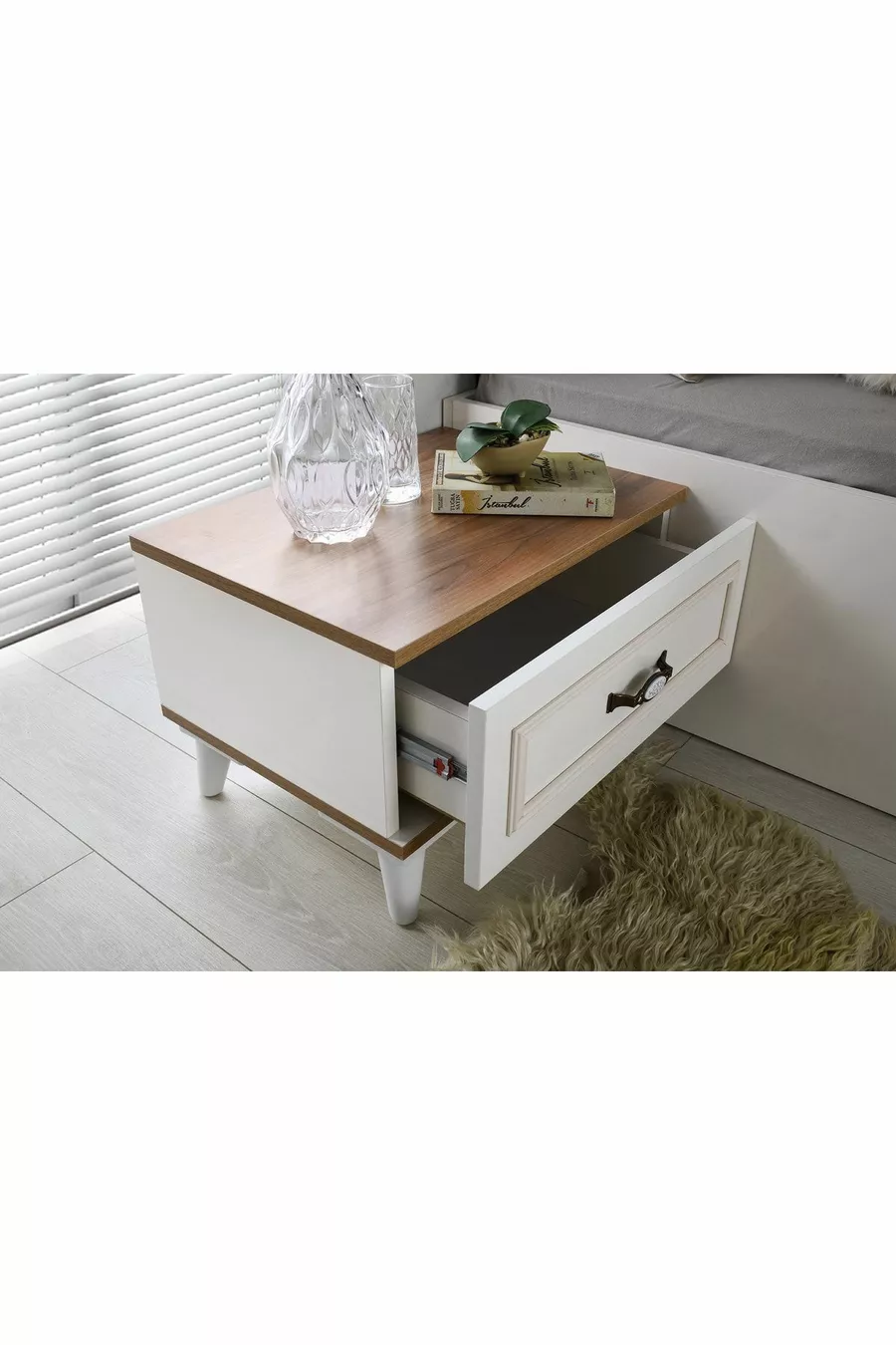 Chêne MDF Chambre à coucher 5 portes