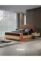 Ensemble de chambre à coucher İzgi (6 armoires en bois avec portes + commode + table de chevet + lit)