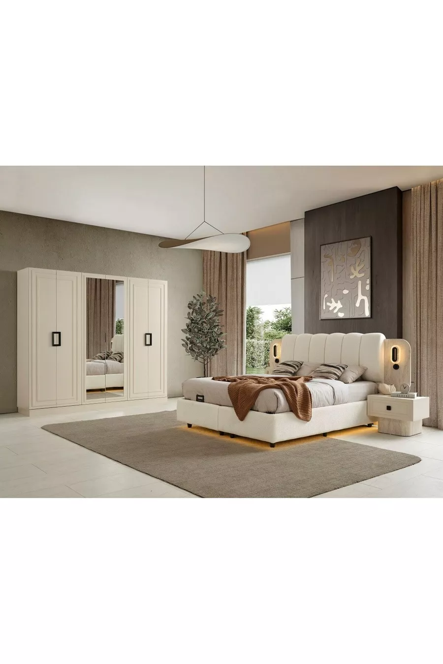 ENSEMBLE DE CHAMBRE À COUCHER MDF KALAMIŞ