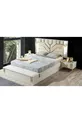 Ensemble de chambre à coucher Lora avec crème