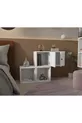 Ensemble modulable tête de lit-tiroir pour chambre à coucher – Blanc – 