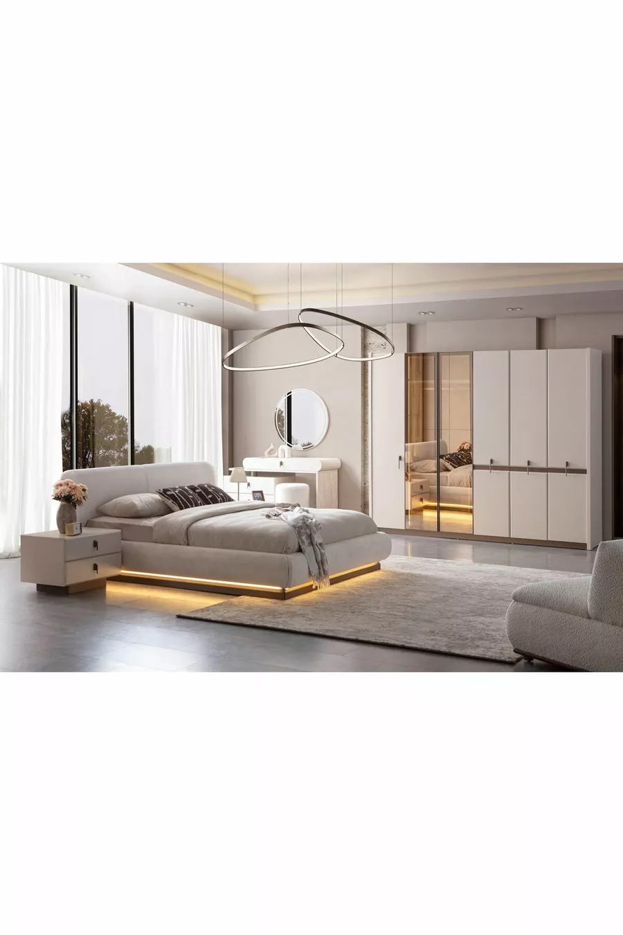 ENSEMBLE DE CHAMBRE À COUCHER GLORIA