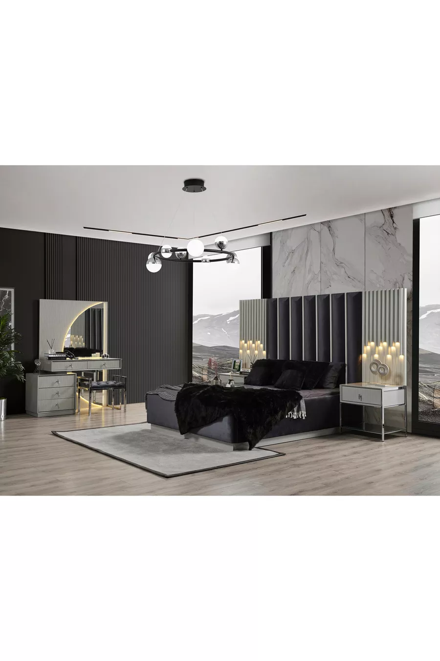 ENSEMBLE DE CHAMBRE À COUCHER DIAMANT