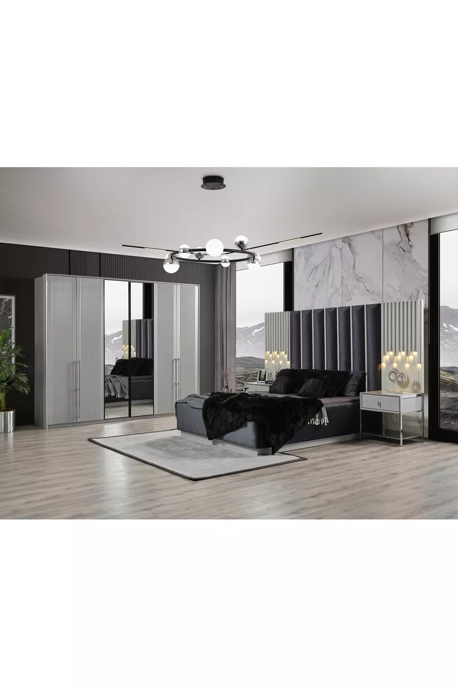 ENSEMBLE DE CHAMBRE À COUCHER DIAMANT