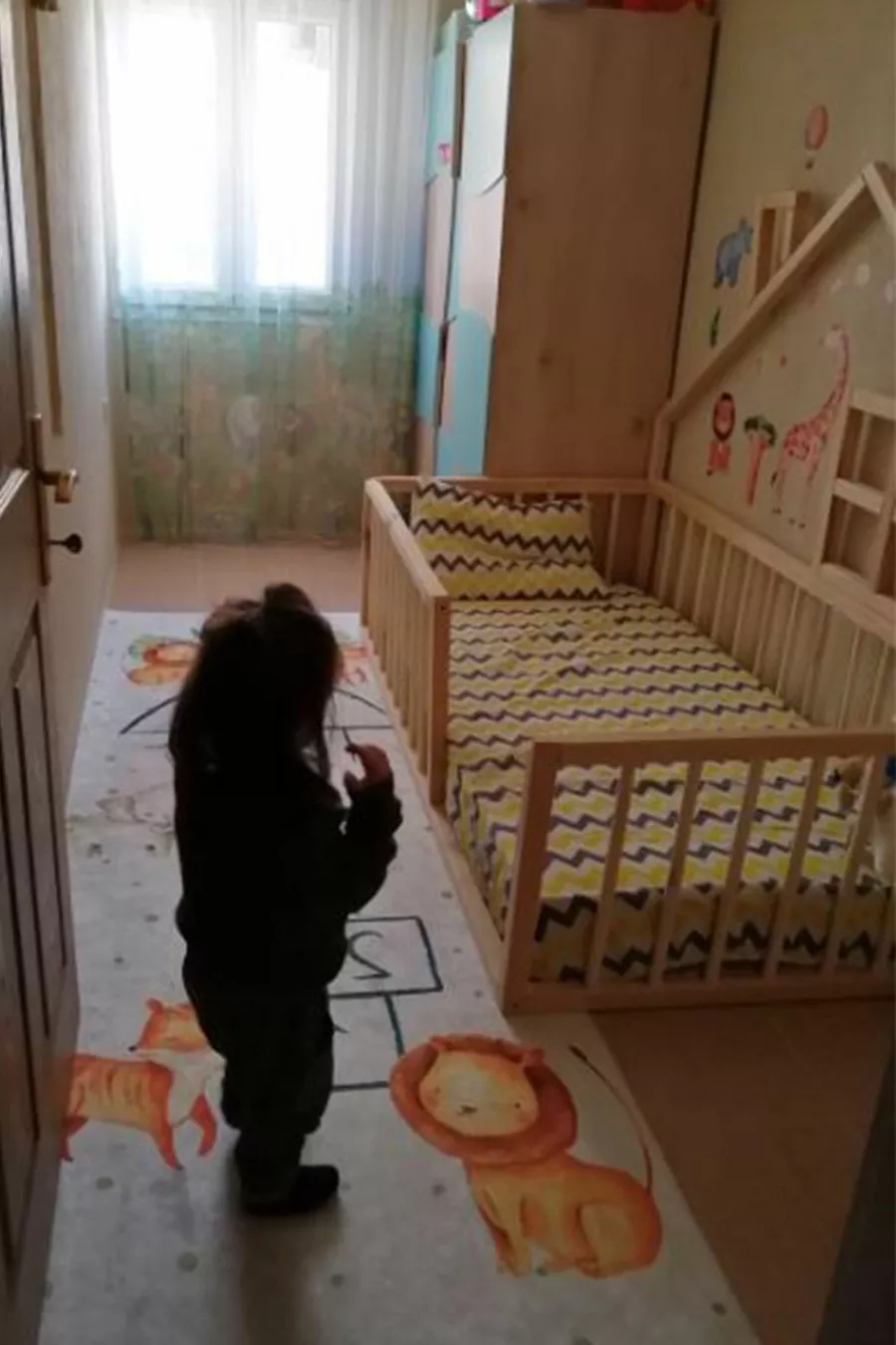 Lit Montessori Unisexe pour Bébé et Enfant en Bois Naturel
