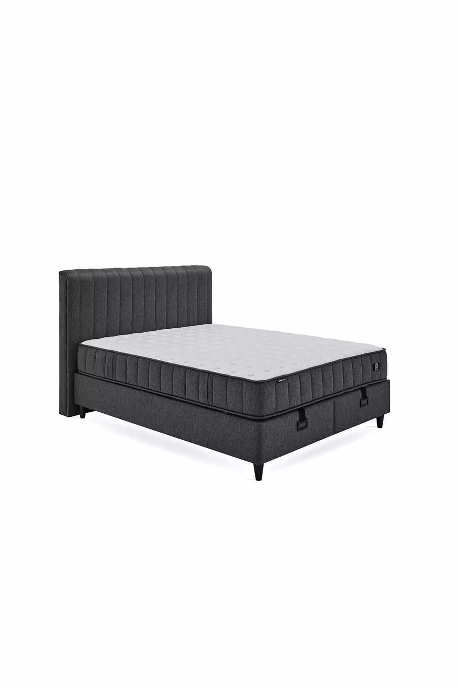 Lit Ionic Energy Pro - Base Lento - Ensemble Tête de Lit Somni 3 pièces - Noir