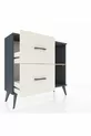 Commode Arges à une étagère, 2 tiroirs, Anthracite-Sapin/Mer de pierre