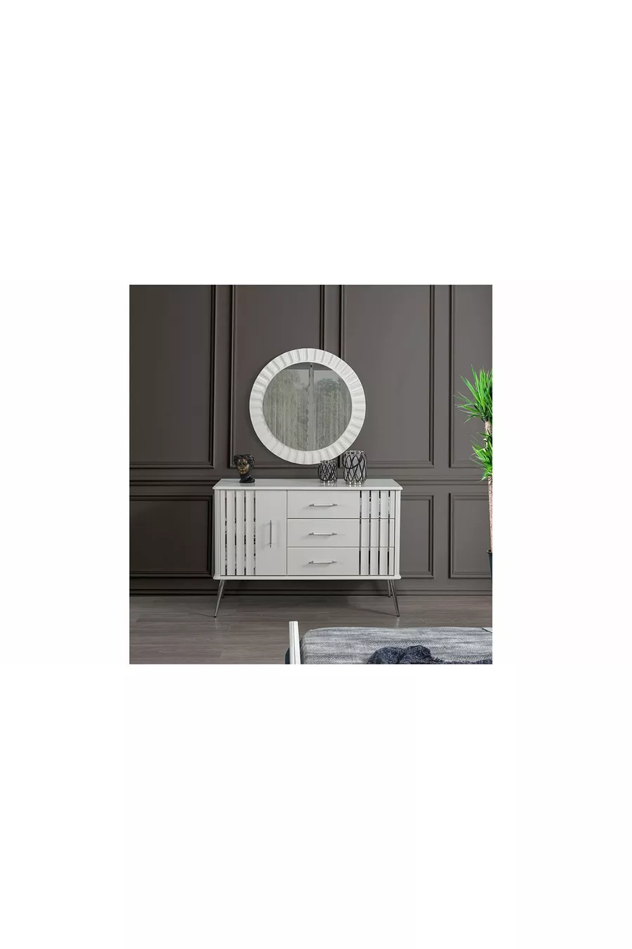 Ensemble de chambre à coucher Erva à base de MDF