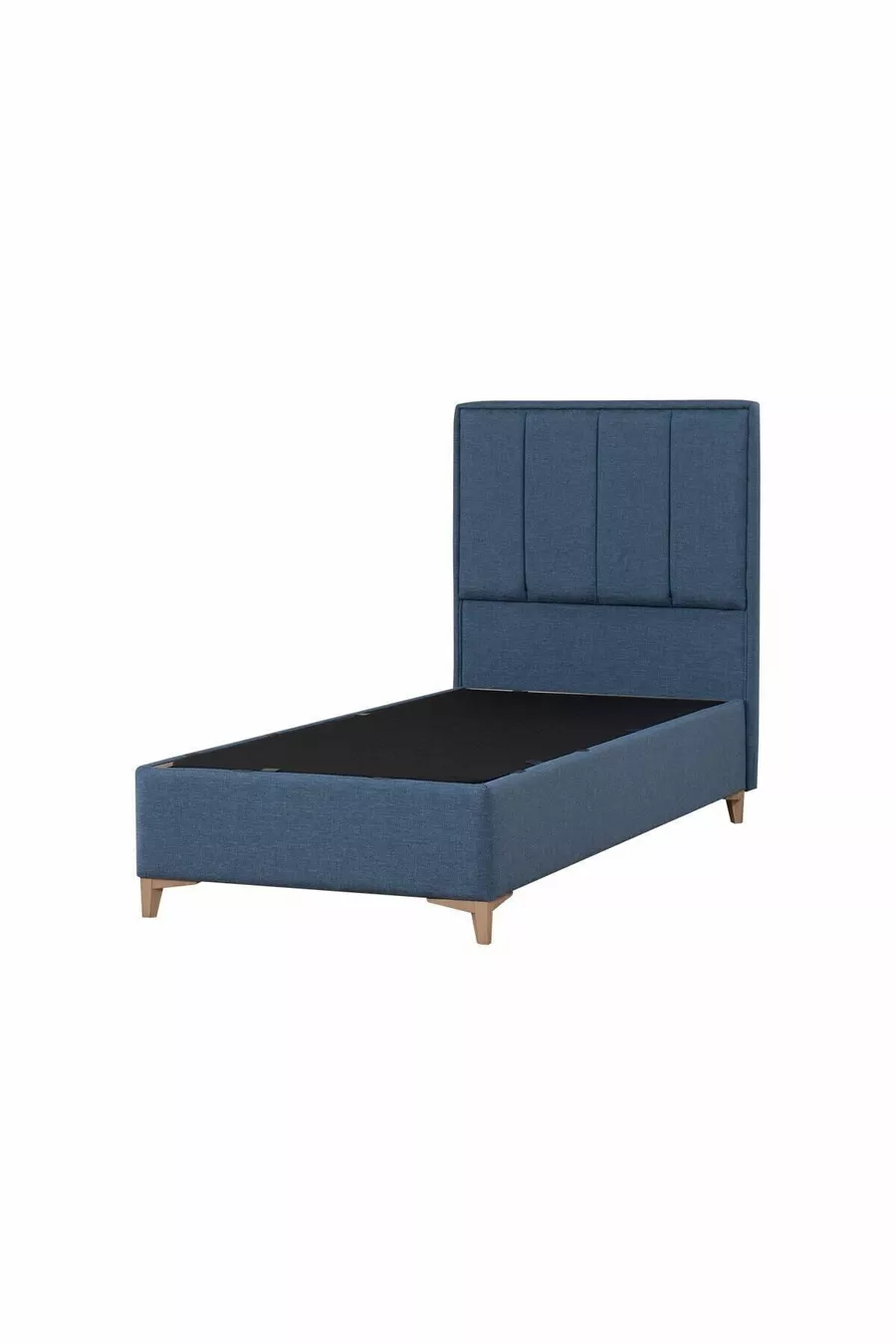 Ensemble tête de lit et sommier coffre Gold Therapy Bleu (LIT NON INCLUS)