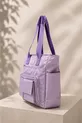 Sac Quotidien Hydrofuge - Compartiment pour Ordinateur Portable, Détails Matelassés, Multi-Poches, Poche pour Biberon, Accessoire de Valise, Sac Maman Violet, Sac de Soins pour Bébé Violet, Sac de Maman