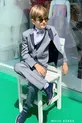 Ensemble de costume classique pour garçon Mojo avec détail de col  Gris-Bleu marine