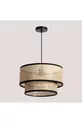 Plafonnier Lustre à 2 Niveaux en Rotin Naturel Hazeran pour Enfant Chambre à Coucher Salon Cuisine Hall
