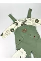 Grenouillère pour bébé garçon avec broderie d'ours, ensemble de 3 pièces – Body, grenouillère et chaussettes | Vêtements pour bébé de 3, 6, 9 mois