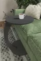 Table d'appoint en C à roulettes, table de salon, table latérale, table gigogne, table de service - Gris anthracite