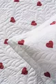 Ensemble de Micro-Sommeil Double Charmant Set de Couverture de Lit en 3 Pièces avec Cœurs