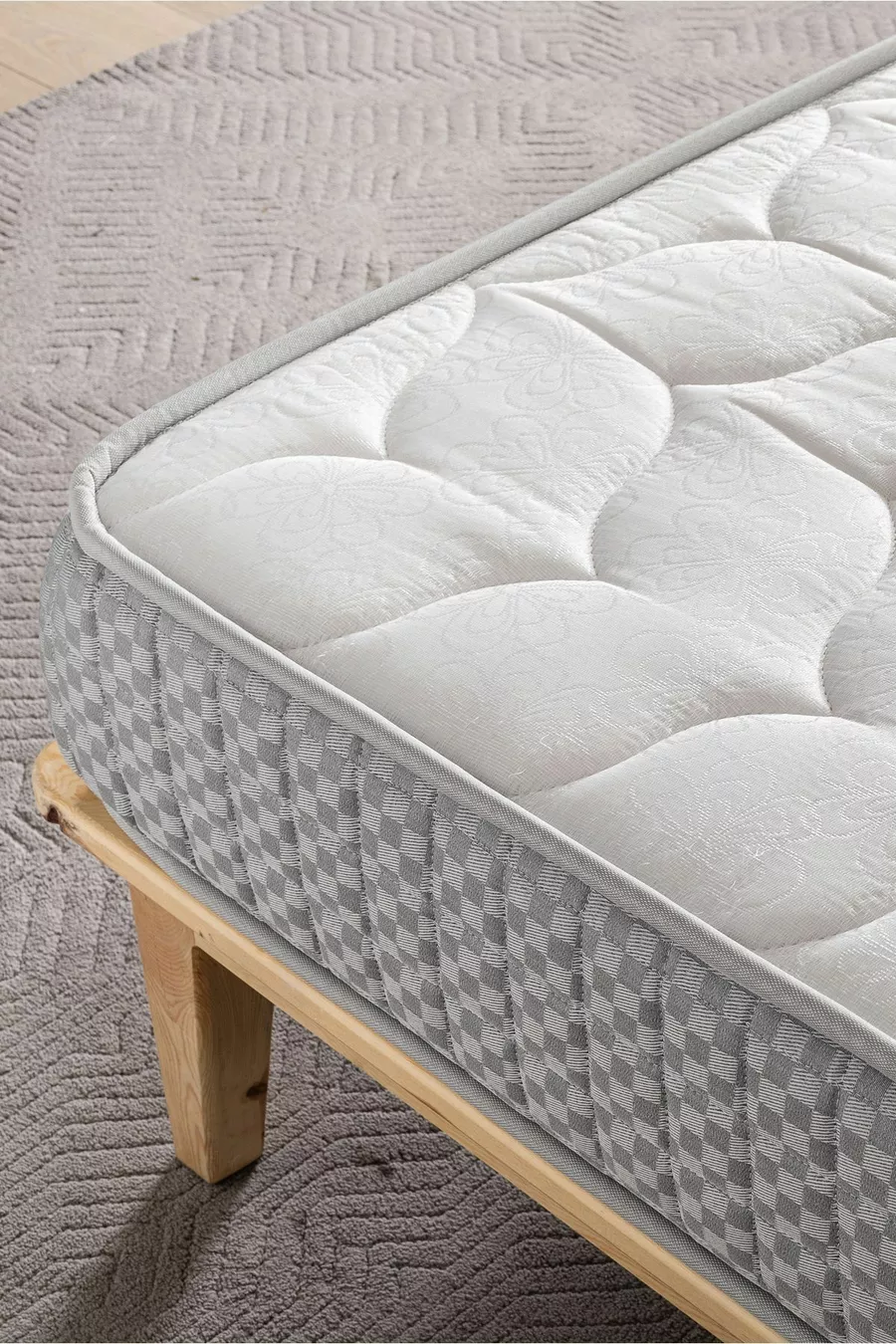 Matelas entièrement orthopédique Natural Soft avec plume d'oiseau et mousse,  cm (±1 cm)