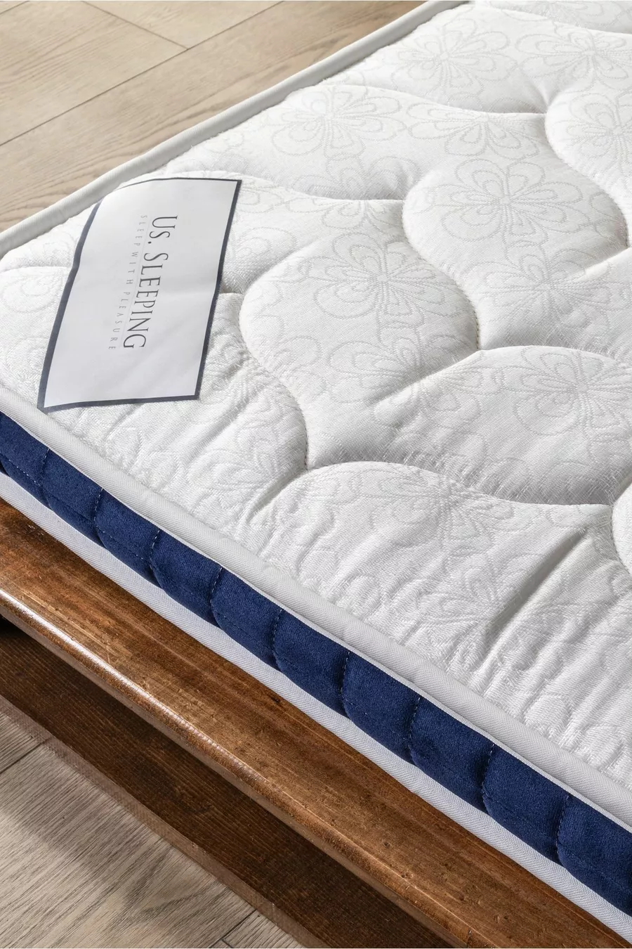 Matelas avec coussin en mousse à plumes d'oiseau, entièrement orthopédique, 8 cm (±1 cm)