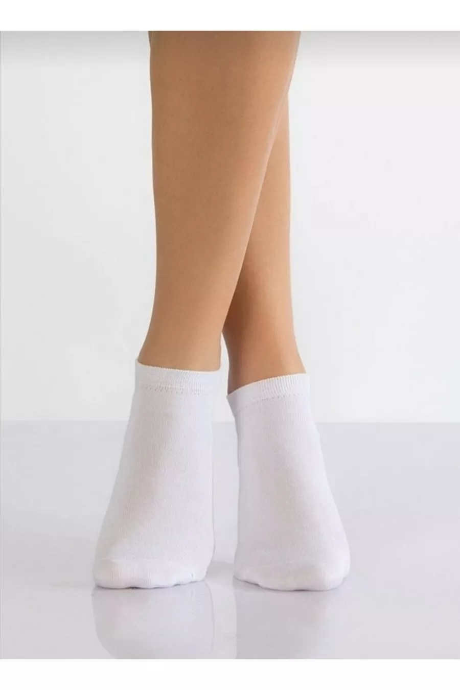 6 Paires de Sneakers Chaussettes Courtes d'Été Unisexes Blanches