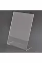Porte-affiches  en plexiglas transparent vertical de type L, porte-menu, porte-prix, porte-brochure, porte-étiquette, porte-photos, support d'album, table