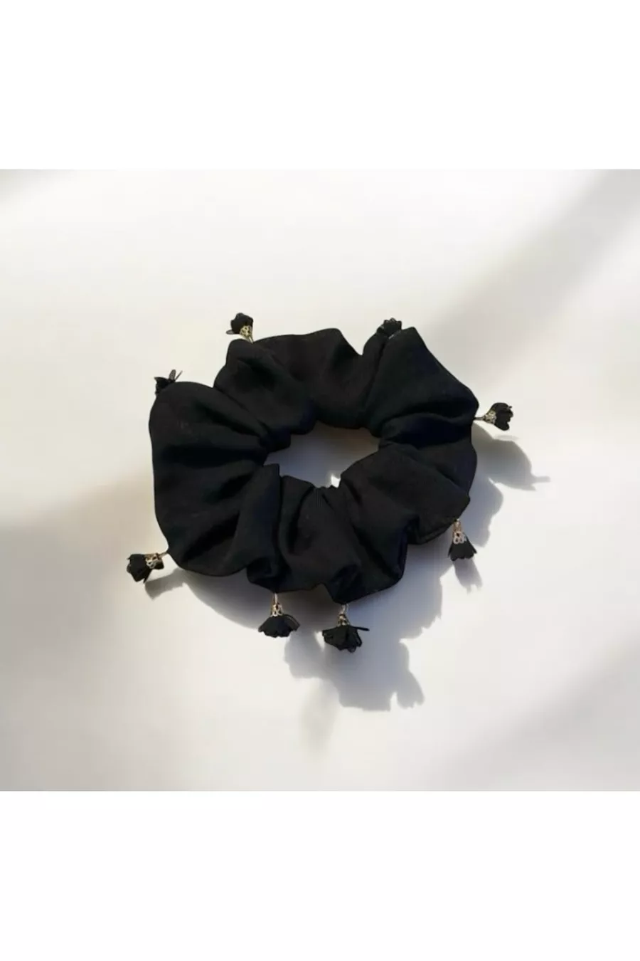 Barrette élastique en tissu en forme d'anneau