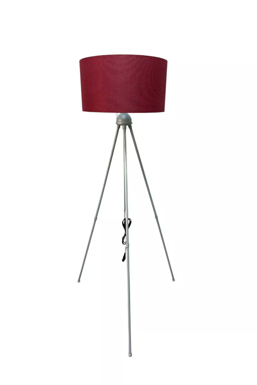 LAMPE SUR PIED AVEC ABAT-JOUR BORDEAUX  CM (PARTIE DE L'ABAT-JOUR RÉGLABLE)