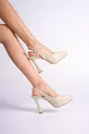 Hera Chaussures à Talon Compensé Beige pour Femme