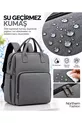 Sac de soins pour mère et bébé avec lit, imperméable, poche thermique pour biberon, sac à dos avec attache pour poussette