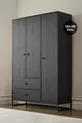 Armoire Kalinsta à 3 portes - Noir