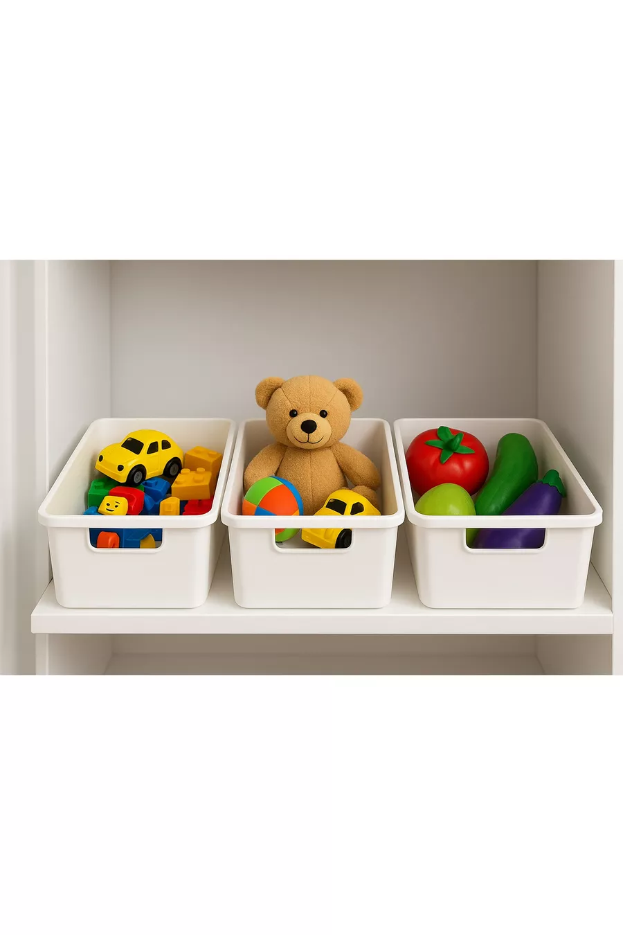 Boîte de rangement pour jouets et objets, organiseur de placard, boîte organiseur pour salle de bain