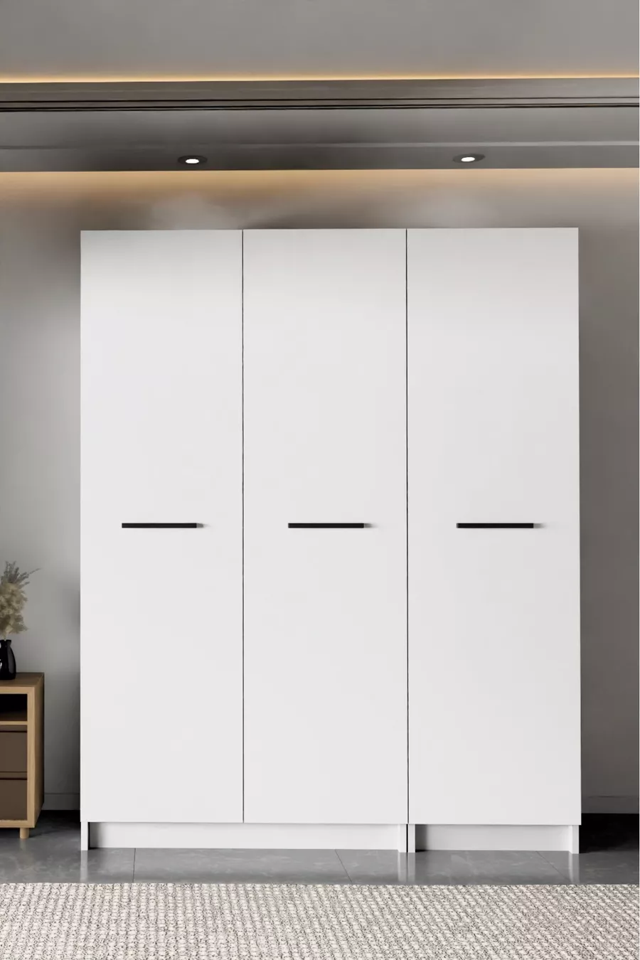 - LADİK - ARMOIRE BLANCHE 3 PORTES  CM