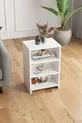 Table de chevet à 4 étagères, table de chevet pour chambre à coucher, table de chevet avec compartiments, table de chevet de chevet