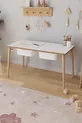 Table d'activité pour enfants avec papier à dessin en rouleau, 2 chaises et tiroir - Panda